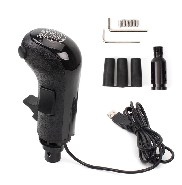 USB High Low Gear Simulator Shifter Knob for Logitech G29 G923 G27 G25 Gearshift Knob Truck Games