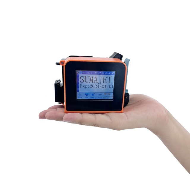 Mini Portable Touch Screen Handheld Inkjet Printer Fast Dry Expired Date Stamp Coding Machine for Card Label Logo Plastic