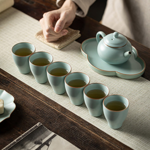 Ru Ware Aroma Cup Cone Shape Porcelain <b>Tea</b> Tasting Cup Single Master Cup For Kung Fu <b>Tea</b> <b>Set</b> - Product Image 5