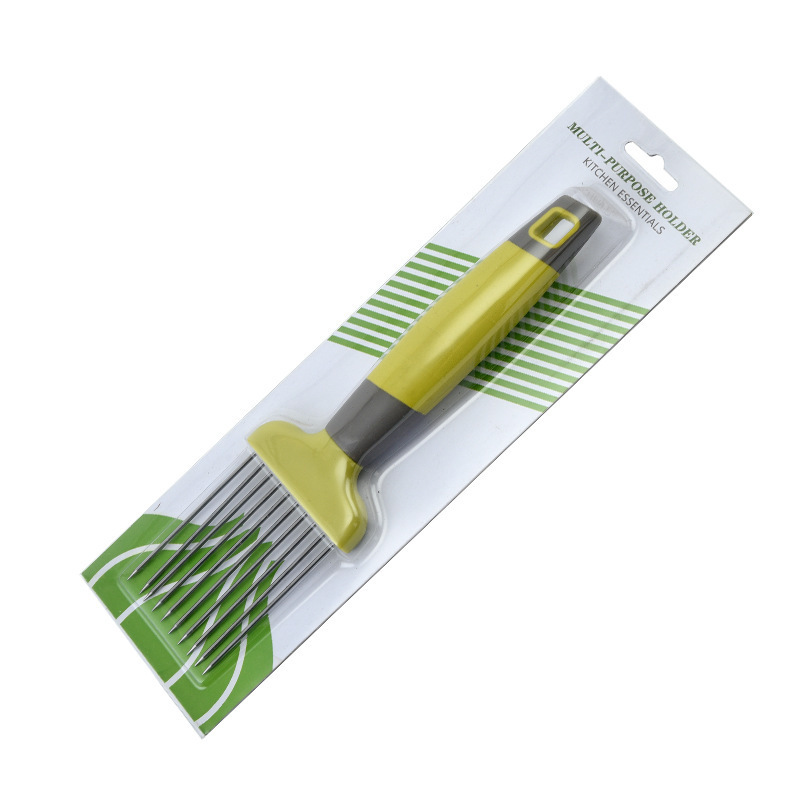 2# Bolsa de PP con aguja para cebolla [gris verde] 6,3 cm * 22,7 cm