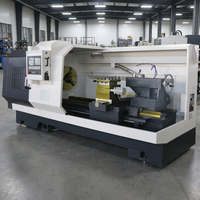 CK61125E Heavy Duty Torno 220V Single Spindle Horizontal Flat Bed Tour Fanuc CNC Control System New Used Condition Disponible