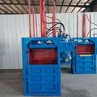Presse à balles verticale pour compacteurs de carton et de plastique, neuves avec emballage de baril à moteur