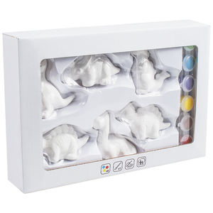 Pintura de dinosaurio de cerámica para niños, juguetes de dibujo, artesanía creativa Popular hecha a mano, educación, DIY - Product Image 5