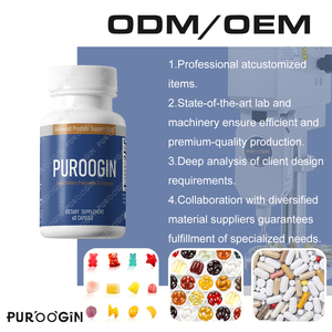 Capsules de vitamines pour le soutien de la prostate multiphase pour hommes PUROOGIN OEM, biologiques, sans gluten, naturelles, végétaliennes, soutien à la santé du cerveau, adultes - Product Image 3