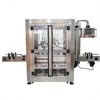 Machine de remplissage entièrement automatique à double tête servo-piston pour liquides, pâtes et semi-fluide, avec suivi de la qualité et 2 buses de remplissage pour détergent lessive