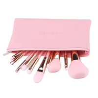 Pink Crystal Handle Makeup Brushes Set, Custom Logo