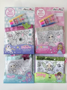 ชุดงานฝีมือกระเป๋าเงินแฟชั่นสีและสไตล์ของฉันสร้างกระเป๋าเงินแฟชั่นของคุณเองพร้อมเครื่องหมายและของขวัญอัญมณีสำหรับนักแฟชั่นตัวน้อย - Product Image 1