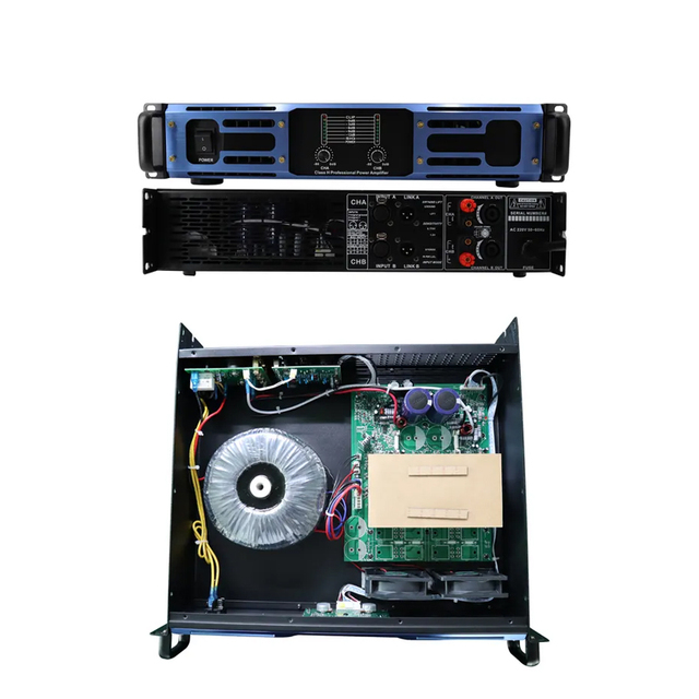 Profession 2ch 2U 2 Two Channel Class H 400w Sound Amplifi Home Audio Karaoke Power Amplifier Professional
