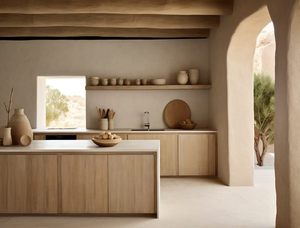 Mediterranean Arched Niche Cabinets Modular Ready-To-Install Integrated Design Countertop Kitchen Cabinets With Storage Island - Product Image 4