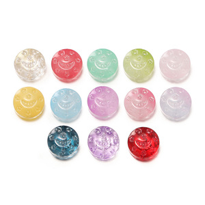 Colorful Translucent Glass Spacer <b>Beads</b> Round <b>Crystal</b> Lampwork For <b>Bracelet</b> Making AC4083 - Product Image 5