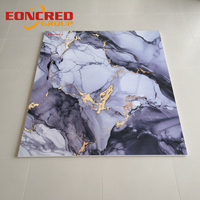 Panneaux muraux écologiques 2440*1220*3mm en PVC UV, feuille de marbre, imperméables et ignifuges pour la décoration murale intérieure