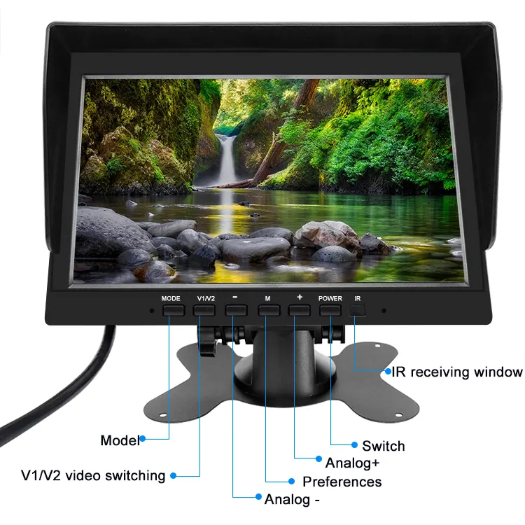 Monitor tampilan mobil 10 inci 4 TFT grosir monitor layar AHD LCD