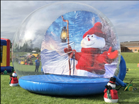 Grande boule de neige gonflable de Noël pour l'extérieur, boule de neige de taille humaine pour la cour, usage commercial