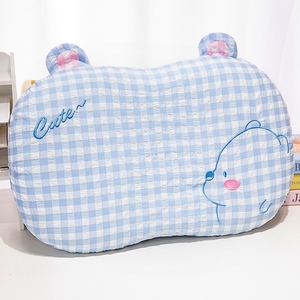 Oreiller de cou en mousse à mémoire de forme pour adultes, motif ours brodé en maille, confortable, toutes saisons, support universel pour le cou, OEM ODM - Product Image 1