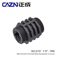 Enchufe impermeable RJ45 IP67 Macho Hembra Tipo roscado Conector impermeable Receptáculo roscado de plástico RJ45