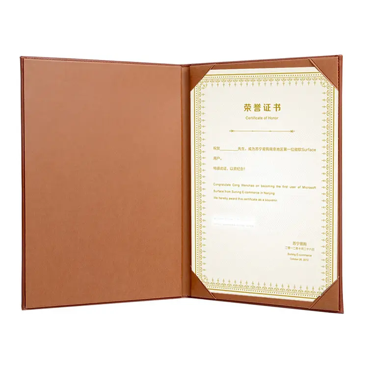 Couverture de menu alimentaire restaurant menu porte-livre porte-cartes en cuir porte-chèques vin café café menus dossier avec panneau