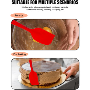 Bán buôn chịu nhiệt cấp thực phẩm Silicone không dính Pastry Spatula Set <span class=keywords><strong>BPA</strong></span> miễn phí nhà bếp Đồ dùng nấu nướng <span class=keywords><strong>scraper</strong></span> công cụ - Product Image 4