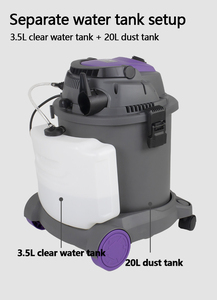 Aspirateur Balai Chariot Professionnel Eau et Poussière Portable avec Capacité de 20L, Commercial - Product Image 3