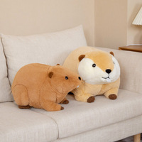 2025 nouveau mignon castor souris en peluche oreiller jouet 45cm - Kawaii rongeur peluche coussin cadeau en vrac