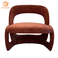 Fauteuils d'appoint meubles fauteuil d'appoint en velours de luxe moderne chaises de salon