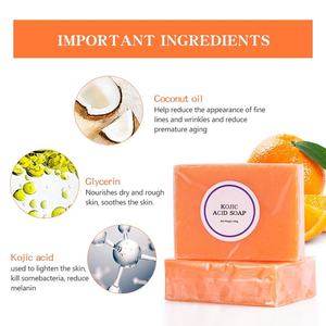 Jabón Natural <span class=keywords><strong>de</strong></span> Ácido Kójico Blanqueador e Iluminador con Aceite <span class=keywords><strong>de</strong></span> Coco y <span class=keywords><strong>Glicerina</strong></span> para Manchas Oscuras, Aclaramiento <span class=keywords><strong>de</strong></span> la Piel 140g OEM - Product Image 5