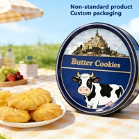 Biscuits au beurre croustillants et sucrés, recette danoise originale, HALAL, boîte cadeau en métal, pour les fêtes, vente en gros pour les supermarchés