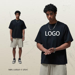 High Quality Fashion Custom t Shirt Drop Shoulder High Street Heavy 230g 100% Cotton T-shirt Men Oversized Tshirt Unisex - Product Image 3