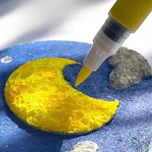 10 Stuks 3d Tekening Magische Canvas Spons Met Water Borstel Diy Kinderen Schilderen Papier 3d Kunst Tekening Papier Diy Schilderij Kit - Product Image 3