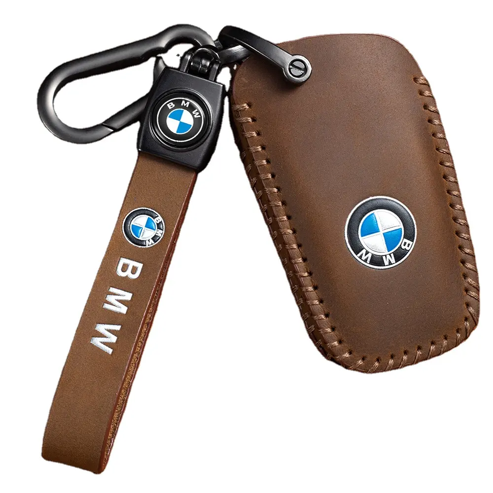 Car key fob Case For all Model Smart Shell Protector Leather Key Case For Man and Woman Customized Logo Car Key Holder