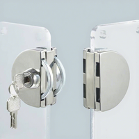 Serrure de porte coulissante sans cadre en verre, moderne, commerciale, ronde, étanche, en acier inoxydable, pour entrée principale, par Deve China
