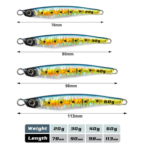 <span class=keywords><strong>Esca</strong></span> Jigging Pro Shore Jigging 20g 30g 40g 60g pesca in acqua salata in metallo esche da pesca <span class=keywords><strong>per</strong></span> spigole <span class=keywords><strong>per</strong></span> la pesca in mare - Product Image 3