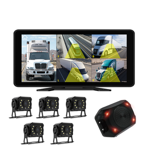 Moniteur tactile haute qualité 10,36 pouces avec capteur G, DVR de véhicule 5 canaux 1080P IPS, double objectif, enregistrement en boucle 1080P, caméra de <span class=keywords><strong>voiture</strong></span> BSD 64 Go - Product Image 1