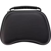 Boîte de rangement portable anti-chute, étanche, anti-poussière, résistante aux rayures, en EVA, avec fermeture éclair pour accessoires de jeu PS5, réutilisable