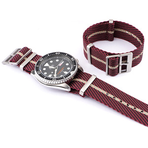 Correa de <span class=keywords><strong>Reloj</strong></span> de Una Pieza Ajustable de Nailon Tejido de 18 mm 20 mm 22 mm 24 mm de Sarga a Rayas de Lona para <span class=keywords><strong>Reloj</strong></span> <span class=keywords><strong>Tudor</strong></span> - Product Image 1
