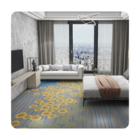 Usine de haute qualité luxe personnalisé cinq étoiles hôtel Casino salle de banquet couloir Nylon pare-feu à mur Akminster tapis
