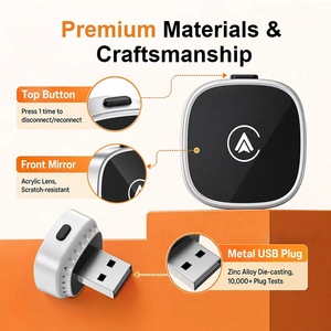 Adaptateur CarPlay sans fil Kyere Factory CE RoHS USB avec bouton de réinitialisation WiFi6 Bluetooth 5.4 pour <span class=keywords><strong>iPhone</strong></span> IOS 10+ Auto - Product Image 4
