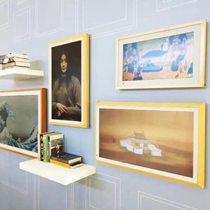 Cadre <span class=keywords><strong>photo</strong></span> numérique écran d'<span class=keywords><strong>art</strong></span> vidéo Wifi/bt montage mural électronique NFT fabriqué en Chine GPX écran LCD cadre en bois FCC 1920*1080 - Product Image 5