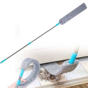 Household Eco-Friendly Long Handle Telescopic Mop & Duster with Microfiber <b>Brush</b> for Easy <b>Dust</b> Removal - Product Image 1