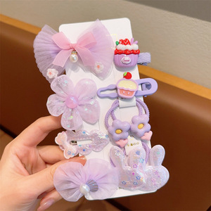 Лидер продаж, набор заколок для волос с бантом для принцессы, модный аксессуар для маленьких девочек с металлической Заколкой в виде цветка - Product Image 4