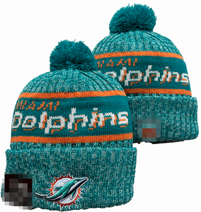 New Style <strong>Miami</strong> <strong>Dolphins</strong> Custom Knit Beanies Football Team Embroidered Winter Beanies Sport Knitted Beanie <strong>Hats</strong> for 32 Teams - Product Image 6