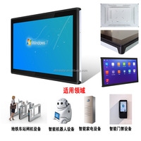 Industrial 21,5 "22" pulgadas TFT LED LCD marco abierto pantalla táctil capacitiva compatible con puertos de entrada HDM1 DVI VGA RCA