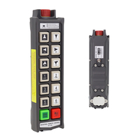 Télécommande sans fil pour grue à bouton-poussoir portable, étanche IP66, 12 boutons, double vitesse, avec verrouillage