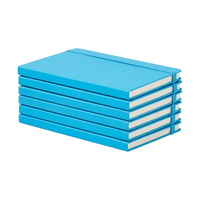 Carnet à couverture rigide personnalisé en cuir PU, impression numérique, bloc-notes avec porte-stylo, format A5, impression multicolore