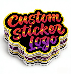 Etiqueta Adhesiva con Logotipo de Marca, Impresión Personalizada, <span class=keywords><strong>Vinilo</strong></span> Impermeable, Troquelado, Adhesivos <span class=keywords><strong>Individuales</strong></span> Personalizados - Product Image 4