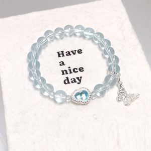 Crystal Glaze <b>Beaded</b> Gourd <b>Bracelet</b> Sweet Jewelry Women's Butterfly <b>Bracelet</b> Fantasy Popcorn Cracked Crystal Beads <b>Bracelet</b> - Product Image 6