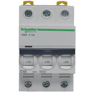 Interruptor Automático Miniatura Original IC65N 3P C10A A9F18310 Schneider IC65N 1A-63A 1P 2P 3P 4P Curva: BCD - Product Image 1