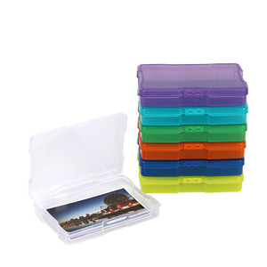 Photo Plastic <b>Storage</b> Box With Flip Lid 16 Compartment PP Transparent Card Holder For Photo Organization - Product Image 5