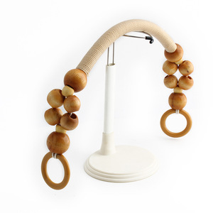 Bằng gỗ đính cườm túi xử lý, ví xử lý Nylon dây ví dây đai thay thế túi xử lý <span class=keywords><strong>u</strong></span>-hình dạng cho túi làm Vai - Product Image 6