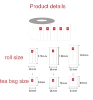 ECO Corn Fiber PLA Wieder verwendbarer Teebeutel mit Tiefdruck Draw String Benutzer definierte Farbe & Logo-Pyramiden form für Teesaft & Bier