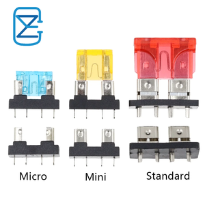 Porte-<span class=keywords><strong>fusible</strong></span> automobile moyen mini <span class=keywords><strong>intégré</strong></span>, <span class=keywords><strong>prise</strong></span> de <span class=keywords><strong>fusible</strong></span> à clip, douille 32v pour carte de circuit imprimé, clip de sécurité, type d'insertion - Product Image 5